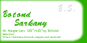botond sarkany business card